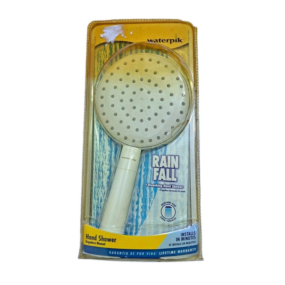 Water Pik Rain Fall Hand Held Mountable Shower Nozzle Head Vintage New CF-151